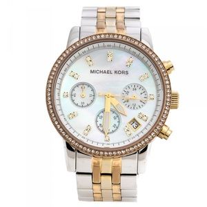 Mother Of Pearl Tri-Tone Ritz MK5650 Watch 36 mm